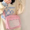 Y2K Transparent Ita Bag Large Capacity PVC Crossbody Bag Fashion JK Uniform Shoulder Bag  Daily