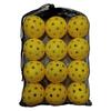 Professional 74MM Pickleball Plastic 40 Holes Competition Pickleball woth Black Mesh Bag Durable Sports Ball Training