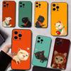 Cute Cat Couple Patterns Phone Case Silicone Soft For IPhone 17 16 15 14 13 12 11 X XR Plus Pro Max Plus