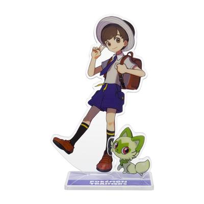 Pokemon Center Originální akrylový stojan TRÉNERI Haruto Nyaoha POKÉMON &