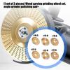 3Pcs Angled Grinder Accessories Wood Grinding Polishing Wheel Rotary Disc Angled Grinder Wood Carving and Rotary Burr Rasp Set Abrasive Disc