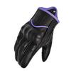 Harssidanzar Women's Motorcycle Gloves, Motorcycle Gloves, Road Racer, Bicycle Climbing, Power Exercise Gloves Touch Screen GL016JP,Purple/Black,L