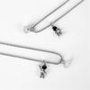 Caiyao 2Pcs Stainless Steel Mutual Attraction Couples Matching Spaceman Pendant Necklace Astronaut Promise Necklace for Women Men Friends Him Her