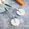 Zinc Alloy Pizza Cutter and Cream Spatula Set for Kitchen and Baking