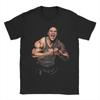 Dwayne Johnson Comic Roar Unisex T Shirt Leisure Tees Short Sleeve Crewneck Tshirts Pure Cotton Gift Tops
