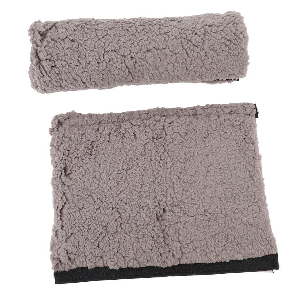 2pcs Chair Armrest Pad Sheepskin Fleece Armrest Cushion Comfortable Chair Armrest Pad for Transport Chairs Chairs