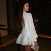 Western Style Sexy Shirts Skirt Two-Piece Set Lantern Sleeve Shirt and Skirt Set