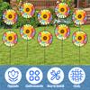 10Pcs Garden Windmill Unique Colorful Lawn Pinwheel Multifunctional Beautiful Outdoor Wind Spinner Stake Garden Yard Lawn Decor