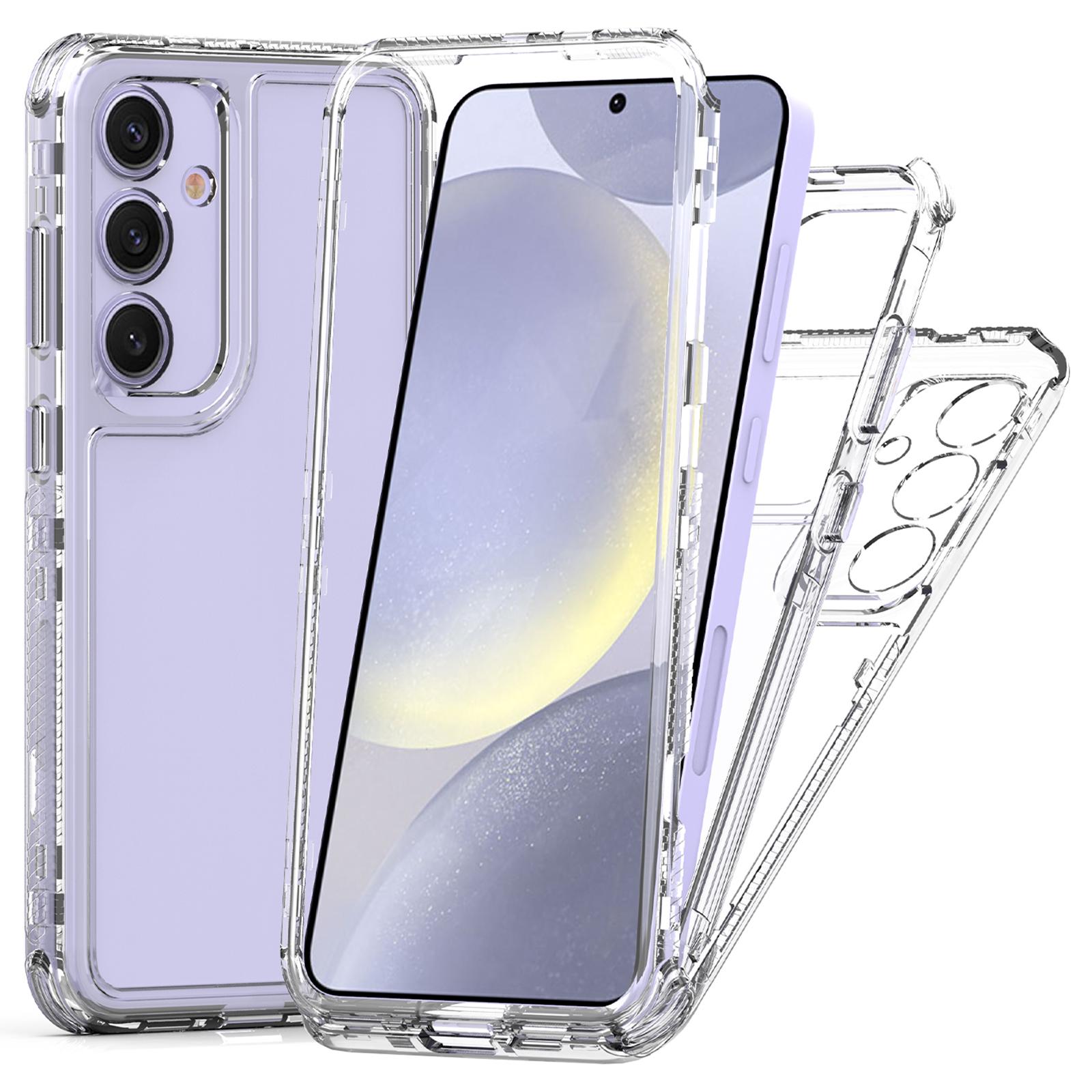 

For Samsung Galaxy S25+/S24+ Case Anti Scratch Acrylic TPU Clear Phone Cover A