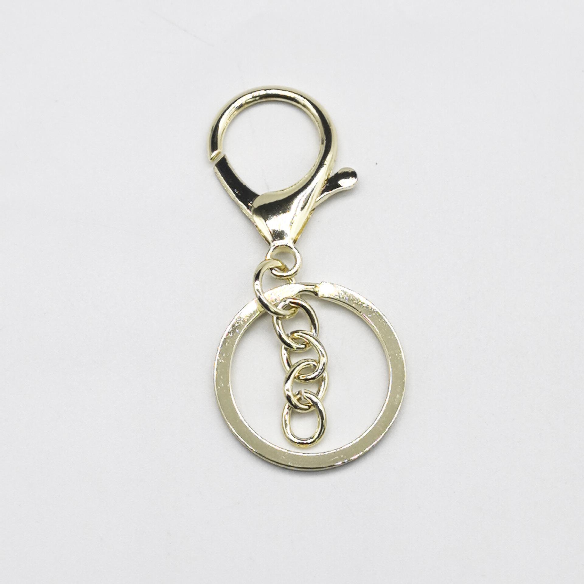 

DIY Jewelry Set: Lobster Clasp Key Ring, Four-Section Chain, 8-Figure Pendant