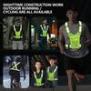 Reflective Safety Vests Lightweight Adjustable Elastic Vest Jacket Hi Vis Reflective Strips for Traffic Control Running Cycling