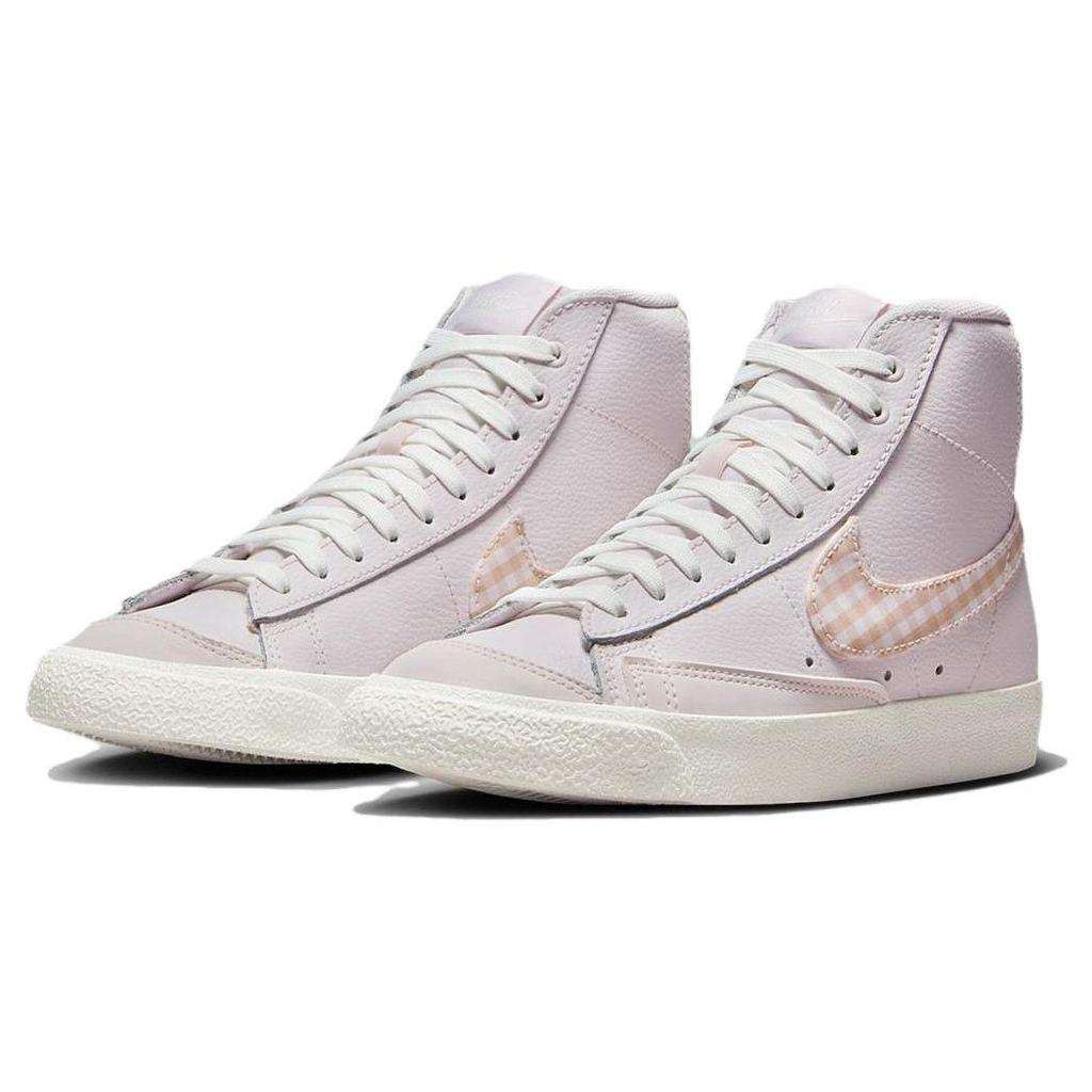 Nike Blazer Mid '77 Women Summit White Pink Barbie Pink Plaid FD9163-600