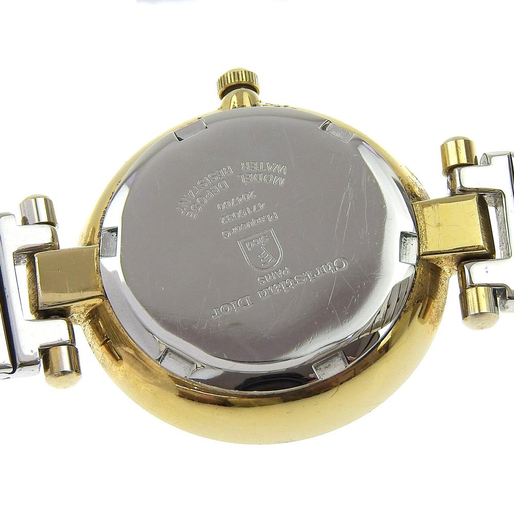 Dior Watches 4715032 WhiteDial Stainless Steel/Plated Gold Quartz Analog Display Women Used