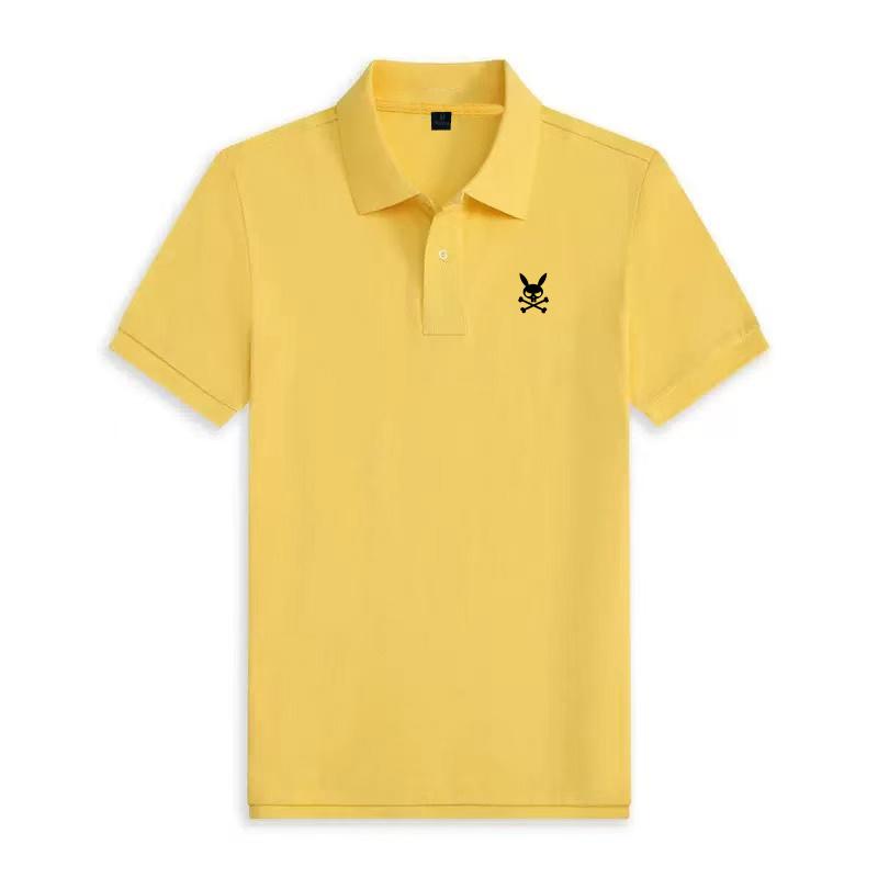 Sommer Herren Kaninchenschädel Design Kurzarm Poloshirt