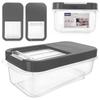 Gray Dispenser Storage Bin 5L