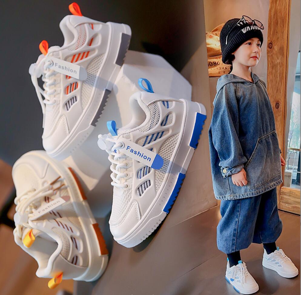 Mode Jungen Turnschuhe Mädchen Atmungsaktive Sportschuhe für Kinder Kinder Herbst Rutschfeste Casual Student Schuhe Outdoor Schuhe Getragen Basket Schuhe