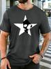 Unisex Rundhals-T-Shirt Stern Schädel Skelett Grafikdruck Kurzarm Oberteil Sommer Locker Weich Atmungsaktiv Lässig Basic Tägliches Outfit