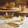 GLASSLOCK Amber Glass 6-Piece Dinnerware Set