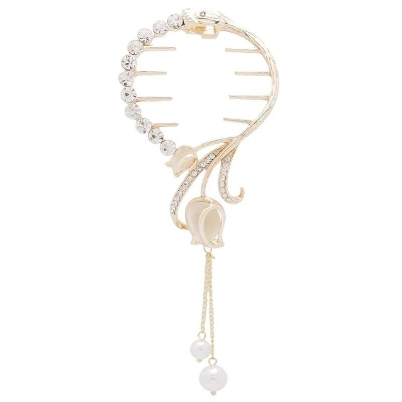 

Ленивые волосы с раздвоенным темпераментом, винтажный конский хвост, модный большой и заколка для волос, женская резинка для волос золотой