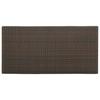Bar Table with Shelf Brown 120 X 60 X 110 Cm Poly Rattan