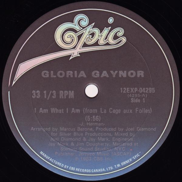

12inch Record GLORIA GAYNOR I Am What I Am 12EXP04295 Epic 1983 Canada Dance Electronica Used