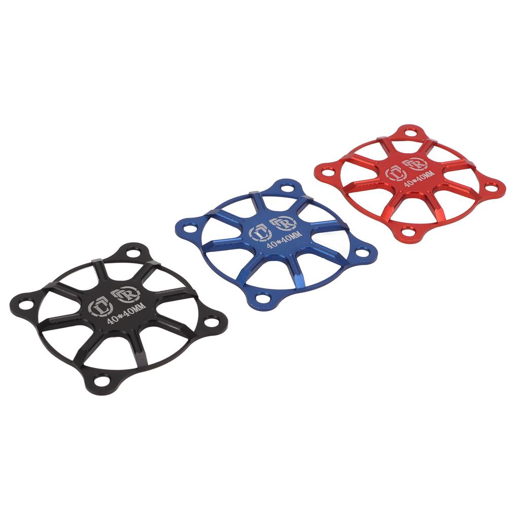 3Pcs Motor Cooling Fan Cover Black Red Blue 40x40mm Aluminium Alloy Light Weight RC Cooling Fan