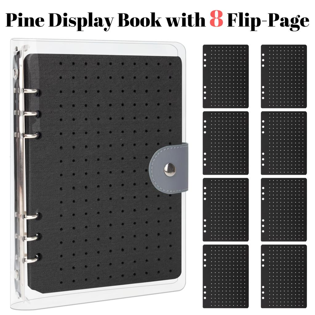 Felt Pin Display Book Storage Pin Storage Case Practical Felt Pin Organizer Bag Protective Cover Brooch Earring Storage Holder