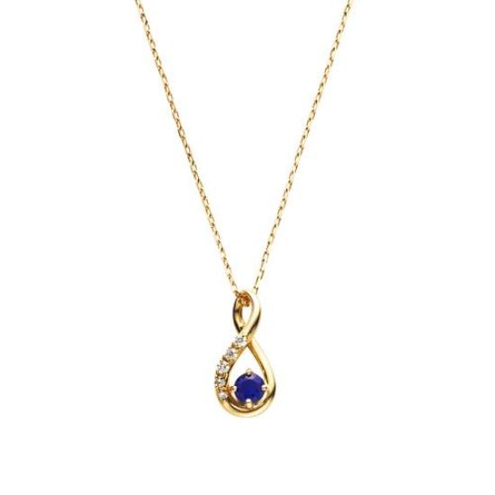 

Necklace K18 Yellow Gold Sapphire Diamond AGVN622140SA [Official] [Vendome Aoyama]