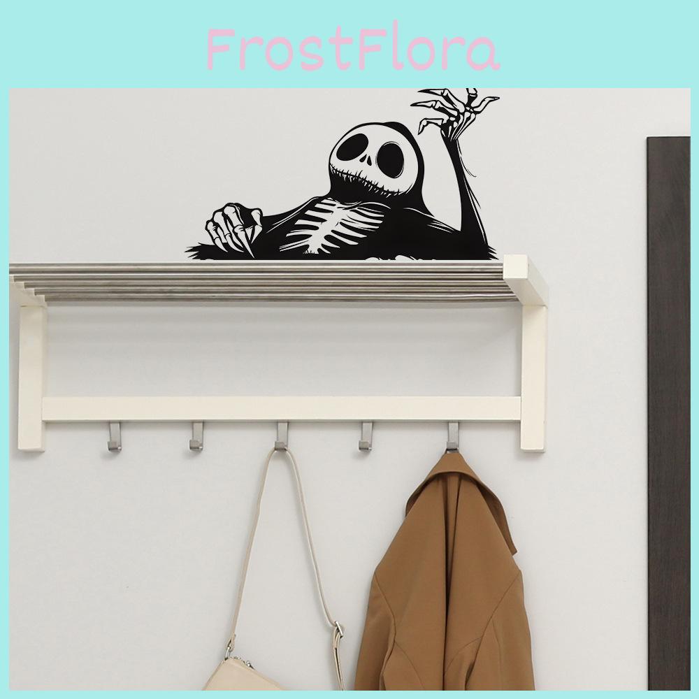 Lazy Skeleton Halloween Pattern Home Decoration Stickers For Walls Cars And