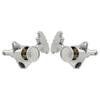 Musiclily Pro R18K L3R3 Locking Gear for Chrome Tuners, 181 Ratio, GR-Style Buttons, Acoustic/Electric Guitars,