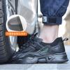 Mode Große Größe Frauen Sicherheitsschuhe Plattform Stahlkappe Sneaker Männer Frau Arbeit Sicherheitsstiefel Atmungsaktive leichte Industriearbeitsschuhe Weiblich