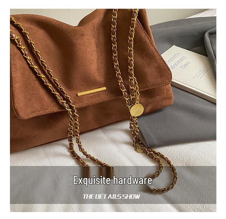 Damska torba na ramię typu tote z łańcuszkiem, duża pojemność, w stylu retro, na rok 2025, marki Melaude