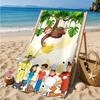 Curious George And Elephant Adventure Beach Towel, Quick-drying, Easy to Care for, Suitable for Both Fitness and Beach Vacations,Sports Essential