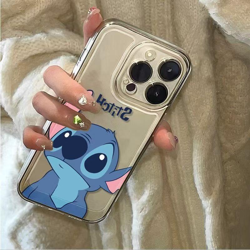 Apple mobile phone cartoon Stitch space case 11promax/11 cartoon/11 simple/11 soft case anti-drop 11