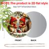 2D Flat Warm Winter Aluminium Christmas Sign with Adorable Squirrel Pattern - Navidad Figurine Ornaments - Ideal for Front Door, Wall, Porch, Fence