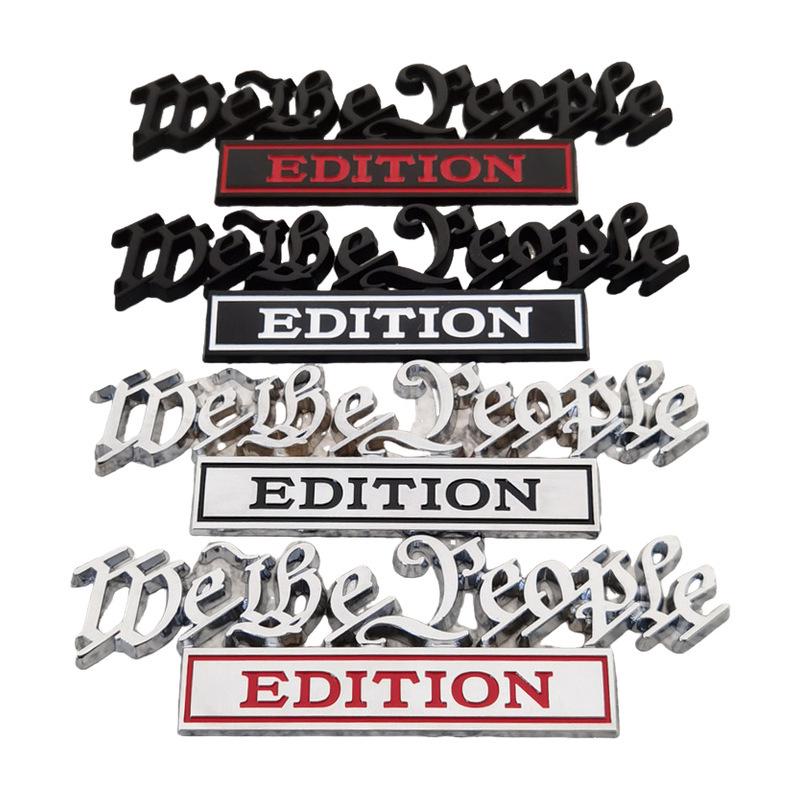 My Lidé Kovový Znak na Auto - Přeshraniční Zdroj Úprava Auta Zadní Znak