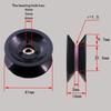 2Pcs 1004 U-groove V-groove Wheel Winding Machine Pulley Ceramic Wire Guide Wheel Combination Guide Pulley
