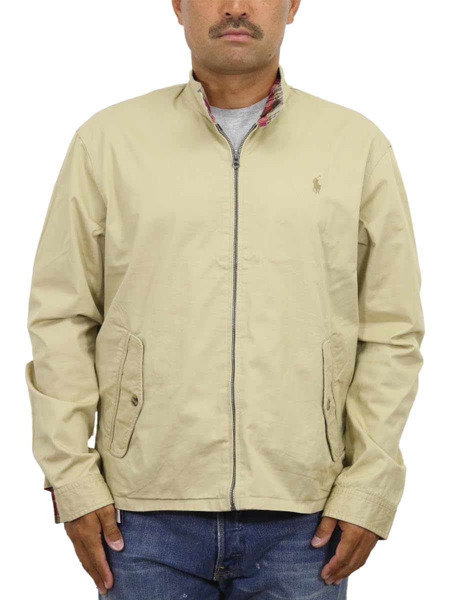 

POLO RALPH LAUREN Двусторонняя хлопковая куртка-свингер Drizzler Размер M Мужская куртка, (Код товара 01010079)