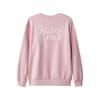 Skechers Fleece Lined Simple College Knit Embroidered Pullover Sweatshirt Unisex Sweatshirt Lavender L324U106-04QT