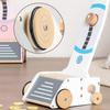 Wooden Vacuum Cleaner Toy Pretend Play Upright Decorative Panel Kids