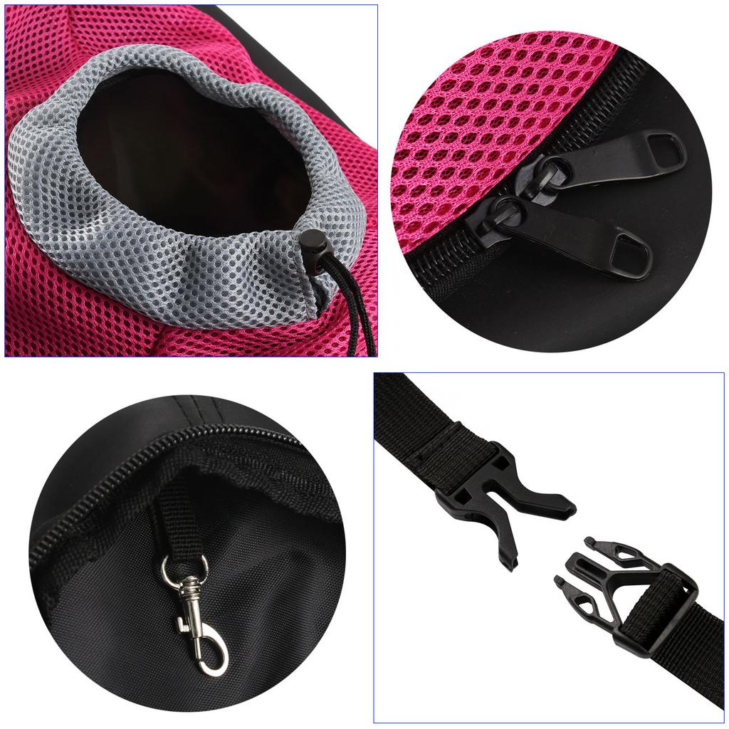 Pet Dog Carrier Pet Backpack Bag Portable Travel Bag Pet Dog Front Bag Mesh Outdoor Hiking Head Out Double Shoulder Sports DB