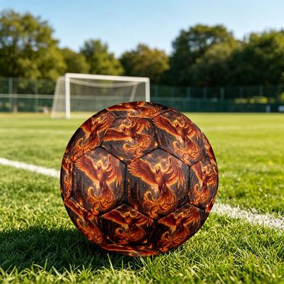 1pc Phoenix Theme Soccer Ball Football, Size 5, Lightweight PVC, Outdoor Training Soccer Ball,Sports Gift T61484