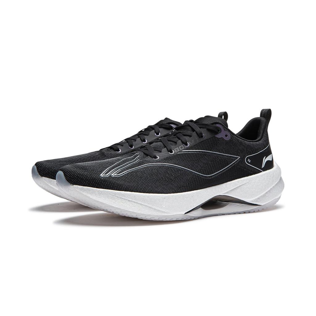 Li Ning Super Light 21 Slip Resistant, Abrasion Resistant, Breathable Low top Casual Running Shoes Men's Black White ARBU001-38