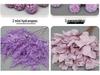 10-Piece Purple Floral Artificial Flower Set for Wedding and Aisle Decor