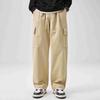 Overalls men's autumn new ins trendy brand cotton loose casual pants multi-pocket ruffian handsome straight trousers