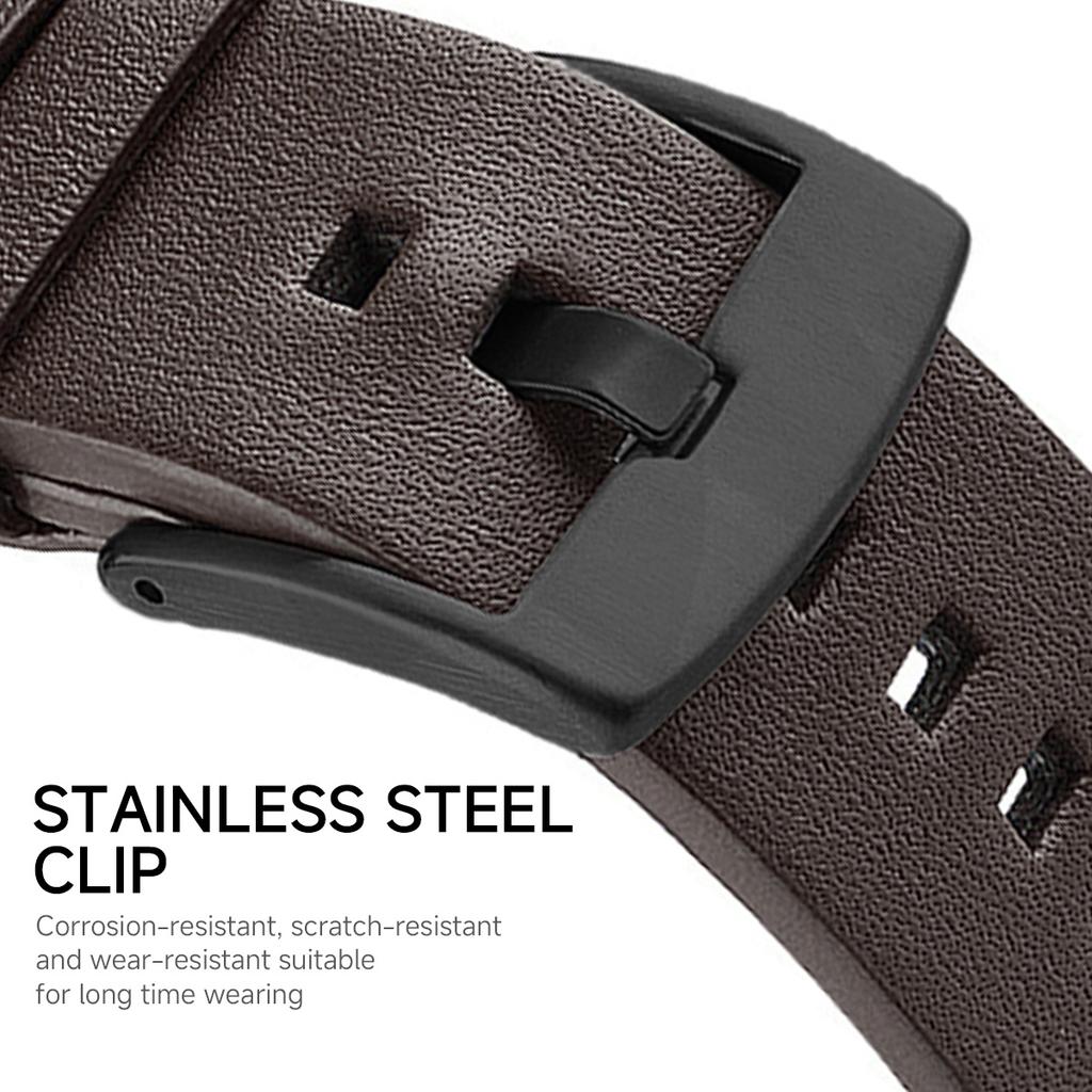 Leather Strap for Samsung Galaxy Watch 8 40mm 44mm/ 8 Classic / Ultra 2 Bracelet Belt No Gap QuickFit Watchband Wristband Straps