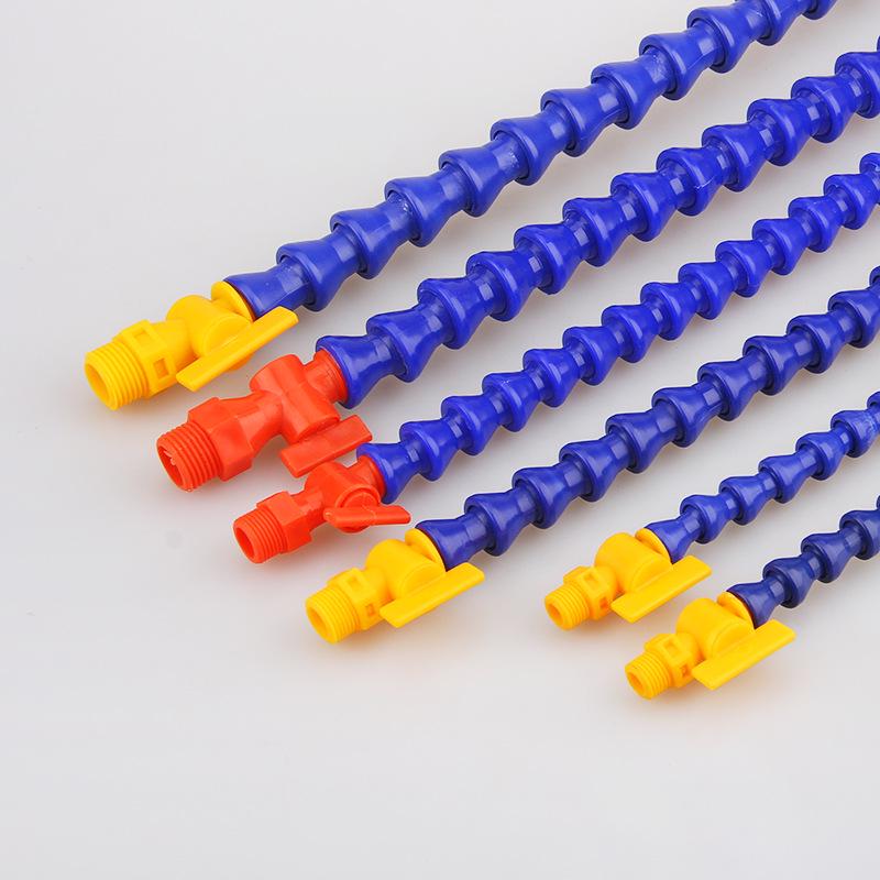 Round & Flat Head Universal Coolant Pipe 2/3/4 Points for Lathe Machine Tool - Flexible Gooseneck Oil/Water Pipe