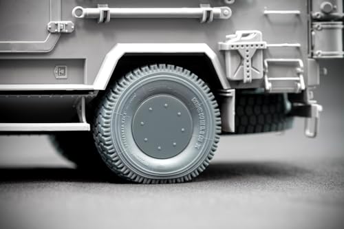 Scale-X 1/35 Ukrainian Armored Vehicle Kozak-2 Weight-Deforming Wheel Set (5 pieces) (for ICM) Plastic Model Parts SCXWM35006S (Military Vehicle)