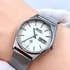 Used [Working/New Bracelet] SEIKO/SEIKO GRAND QUARTZ/Grand Quartz Watch Day Date Sandblast/Nashiji Dial TWIN/Twin Manufactured in June 1978 japan