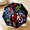 Superheroes 8 Ribs 3Fold Black Glue Uv Protection Umbrella Sun Protection Rainproof Compact Folding Umbrella For Travel Daily Use C924619